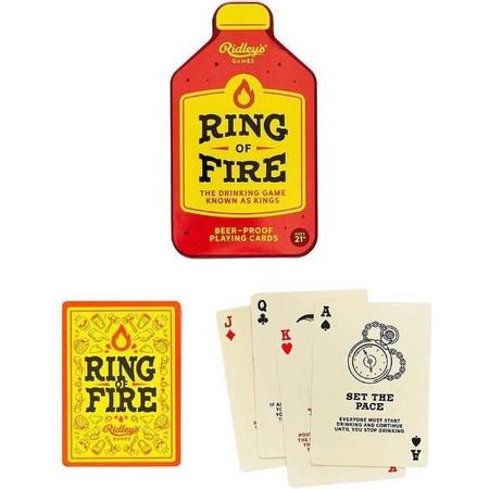 Ridleys Games Drinkkaartspel Ring Of Fire 13 X 7 Cm Pvc Rood/geel